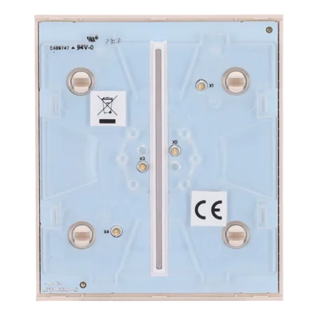 Panel táctil interruptor doble Ajax LightSwitch Marfil