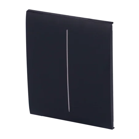 Panel táctil interruptor doble Ajax LightSwitch Negro
