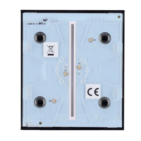 Panel táctil interruptor doble Ajax LightSwitch Negro
