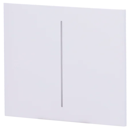 Panel táctil interruptor doble vertical Ajax LightSwitch Blanco