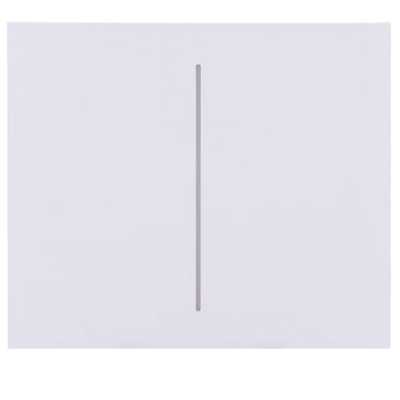 Panel táctil interruptor doble vertical Ajax LightSwitch Blanco