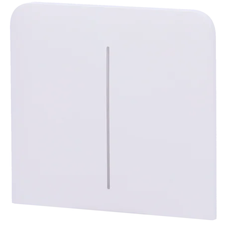 Panel táctil interruptor doble vertical Ajax LightSwitch Blanco
