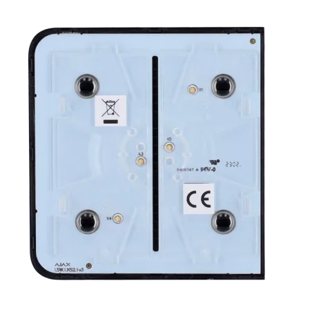 Panel táctil interruptor luz Ajax LightSwitch Negro