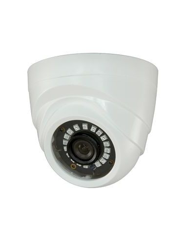 Kit de videovigilancia hd 12 cámaras domo interior óptica fija más grabador  de 16 canales.