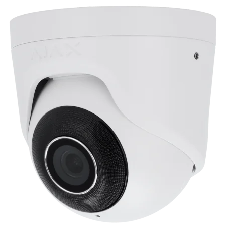 Cámara Turret IP 8MP Ajax PoE IA Blanca 4 mm