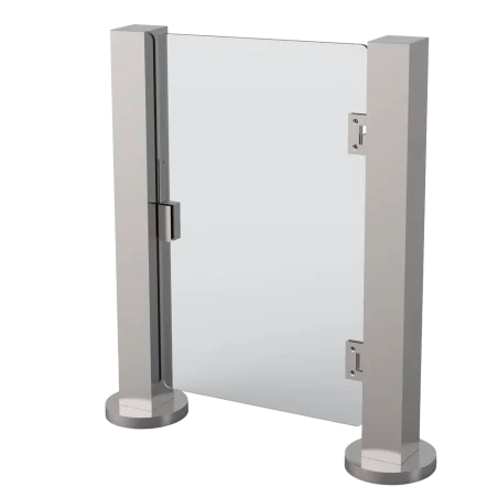 Cerramiento Puerta Manual Acero con Puerta Acrílica