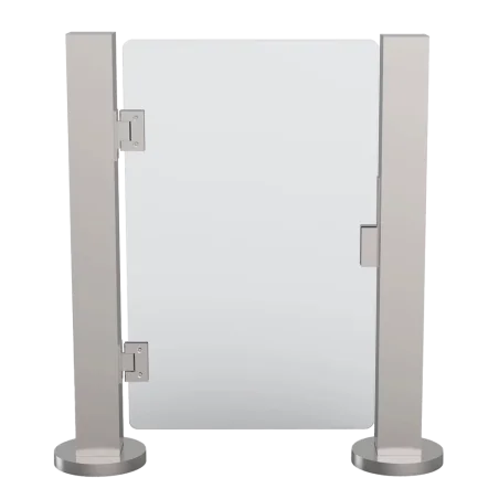 Cerramiento Puerta Manual Acero con Puerta Acrílica