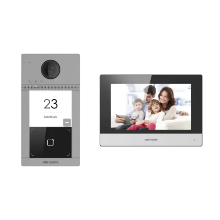 Kit Videoportero IP Hikvision con PoE y Doble Relé
