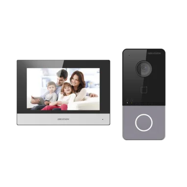 Kit Videoportero IP WiFi Hikvision con PoE y...