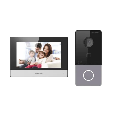 Kit Videoportero IP WiFi Hikvision con PoE y Lector MF