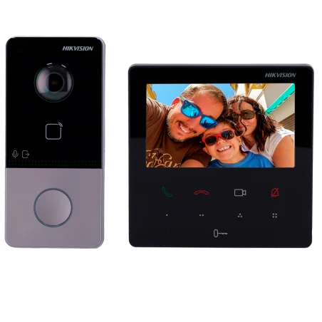 Kit videoportero IP WiFi Hikvision PoE con monitor 7
