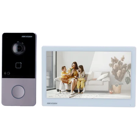 Kit videoportero IP WiFi Hikvision PoE con monitor 7