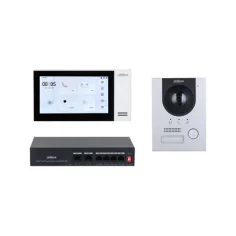 Kit videoportero IP Dahua PoE empotrado monitor 7