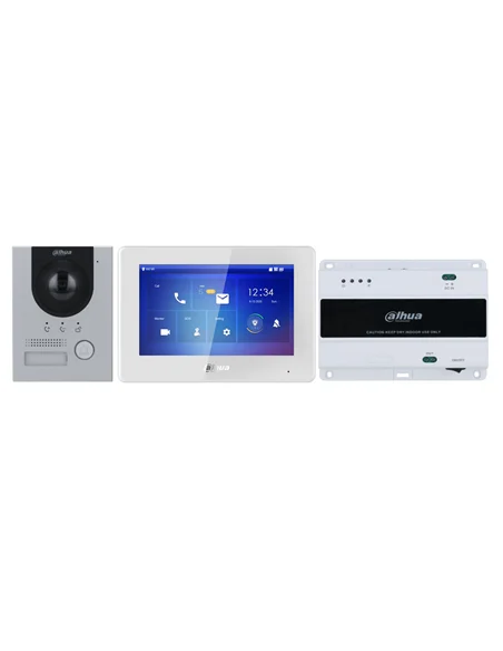 Kit videoportero IP 2 hilos Dahua con monitor táctil