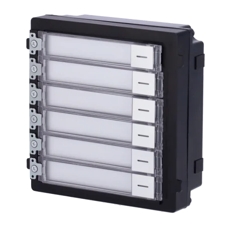 Módulo botonera 6 botones exterior modular Hikvision DS-KD-KK
