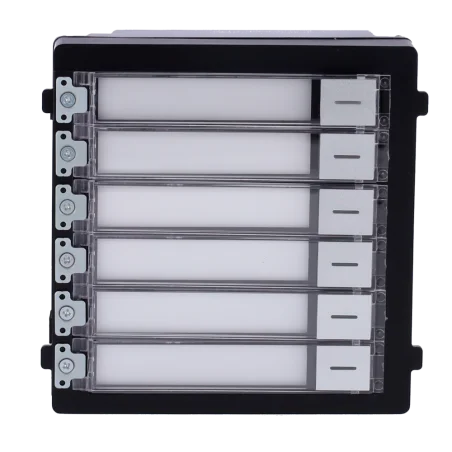 Módulo botonera 6 botones exterior modular Hikvision DS-KD-KK