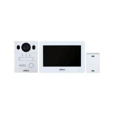 Kit videoportero 2 hilos híbrido Dahua con monitor WiFi