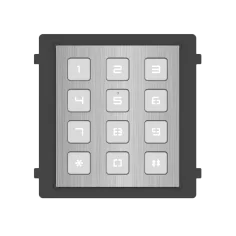 Módulo teclado acceso acero inoxidable exterior Hikvision...