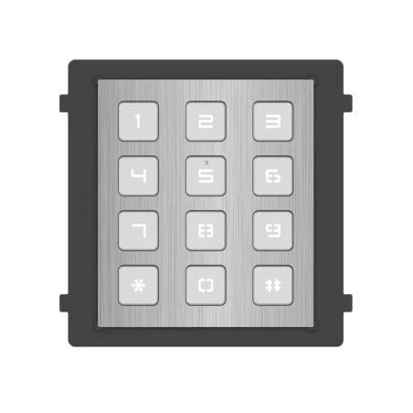 Módulo teclado acceso acero inoxidable exterior Hikvision DS-KD-KP