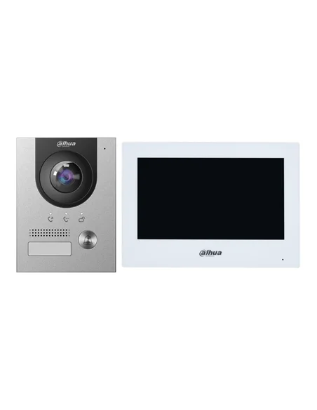 Kit videoportero 2 hilos Dahua WiFi con monitor 7”