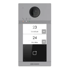Videoportero IP WiFi 2 apartamentos exterior Hikvision
