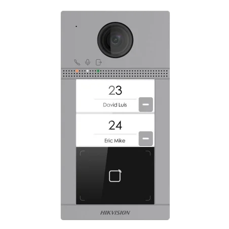 Videoportero IP WiFi 2 apartamentos exterior Hikvision